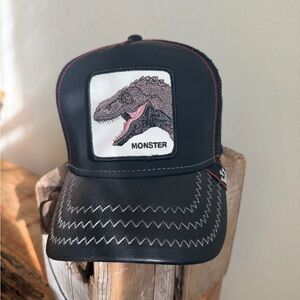 Goorin Bros Black Monster TREX Patch trucker Cap The Farm